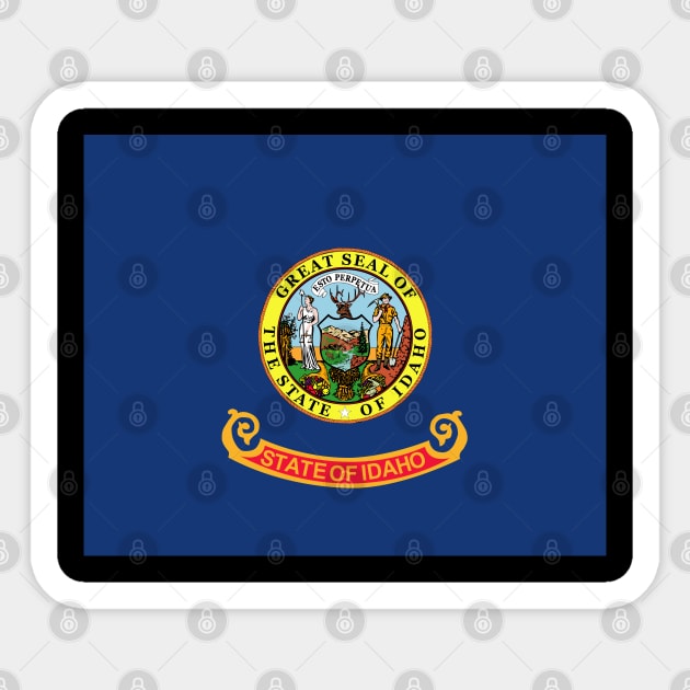 Flag - Idaho wo Txt Sticker by twix123844